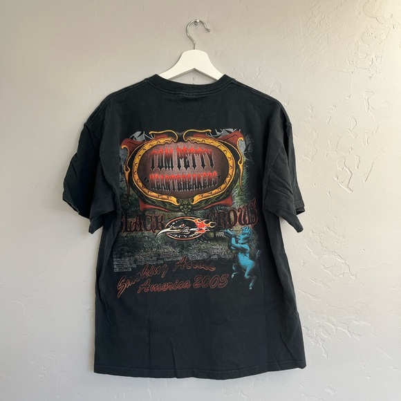 VTG TOM PETTY & THE HEARTBREAKERS Smoking Across America 2005 Tee - Picture 3 of 9